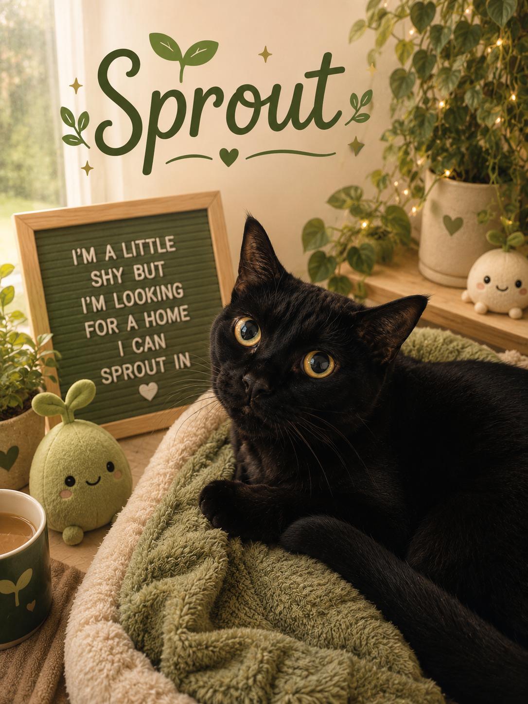 Enlarge Sprout , a ADOPTABLE Domestic Short Hair in Orleans, VT image 1/1