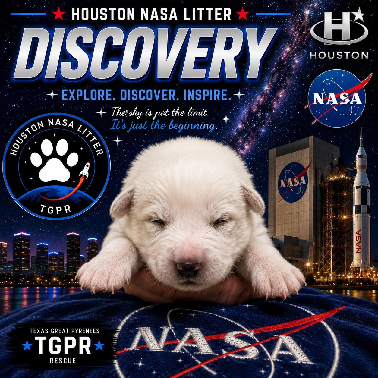 Enlarge Discovery aka Disco HTX, a Adoptable Great Pyrenees in Saint Jo, TX image 2/6