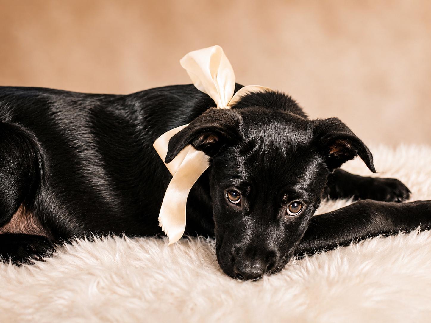 MABEL, ADOPTABLE, Puppy Female Labrador Retriever & Bulldog.