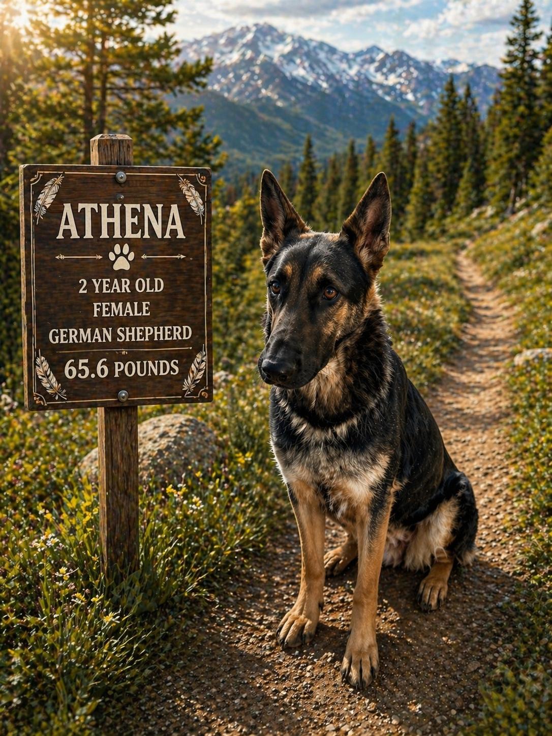 ATHENA – 2 YEAR GERMAN SHEPHERD FEMALE , Adoptable, Adult Female German Shepherd Dog.