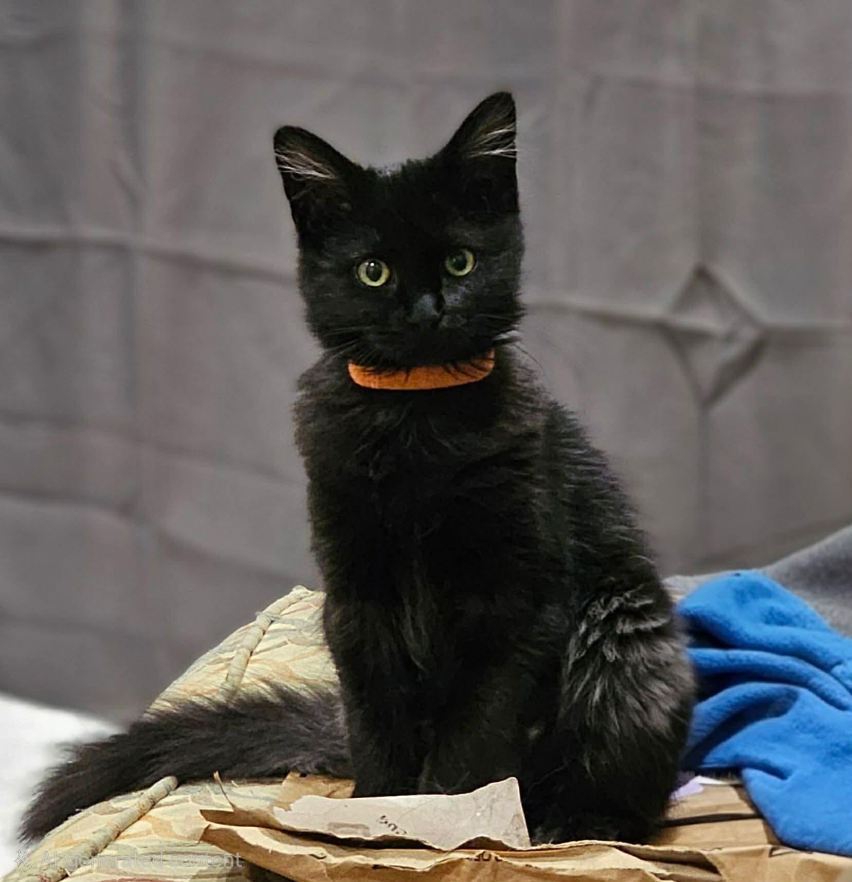 Tilly (Nicole-fostered in TN), Adoptable, Kitten Female Domestic Long Hair & Domestic Medium Hair.