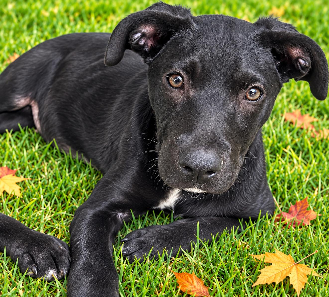 Astrid, Adopted, Puppy Female Labrador Retriever.