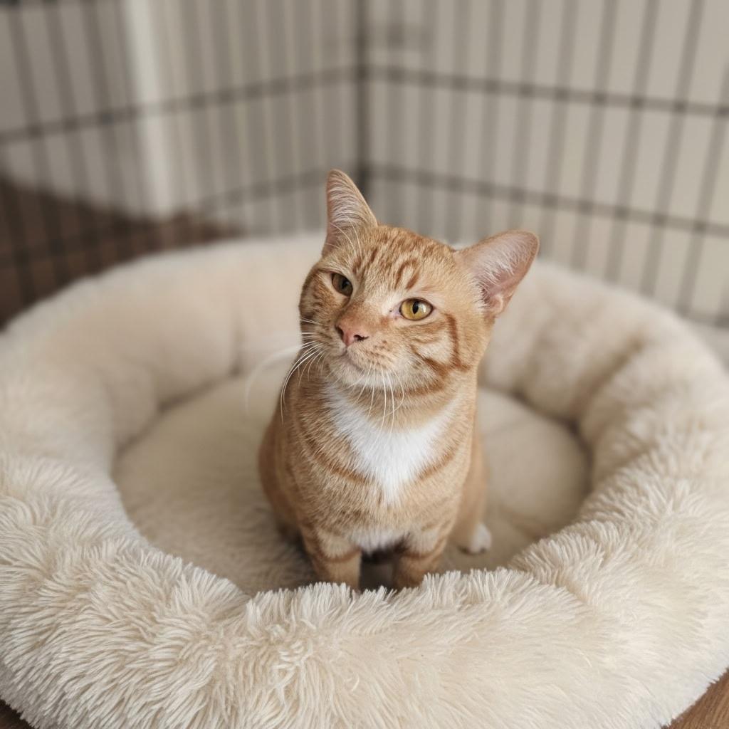 Conan O'Brien, adopted, Young Male American Shorthair.