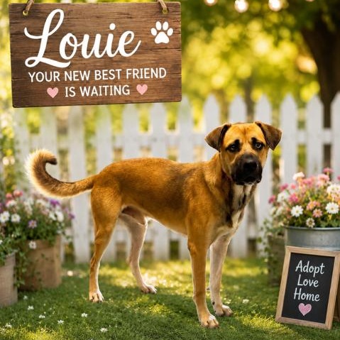 Enlarge Louie, a Adoptable mixed breed in Williston, VT image 5/5