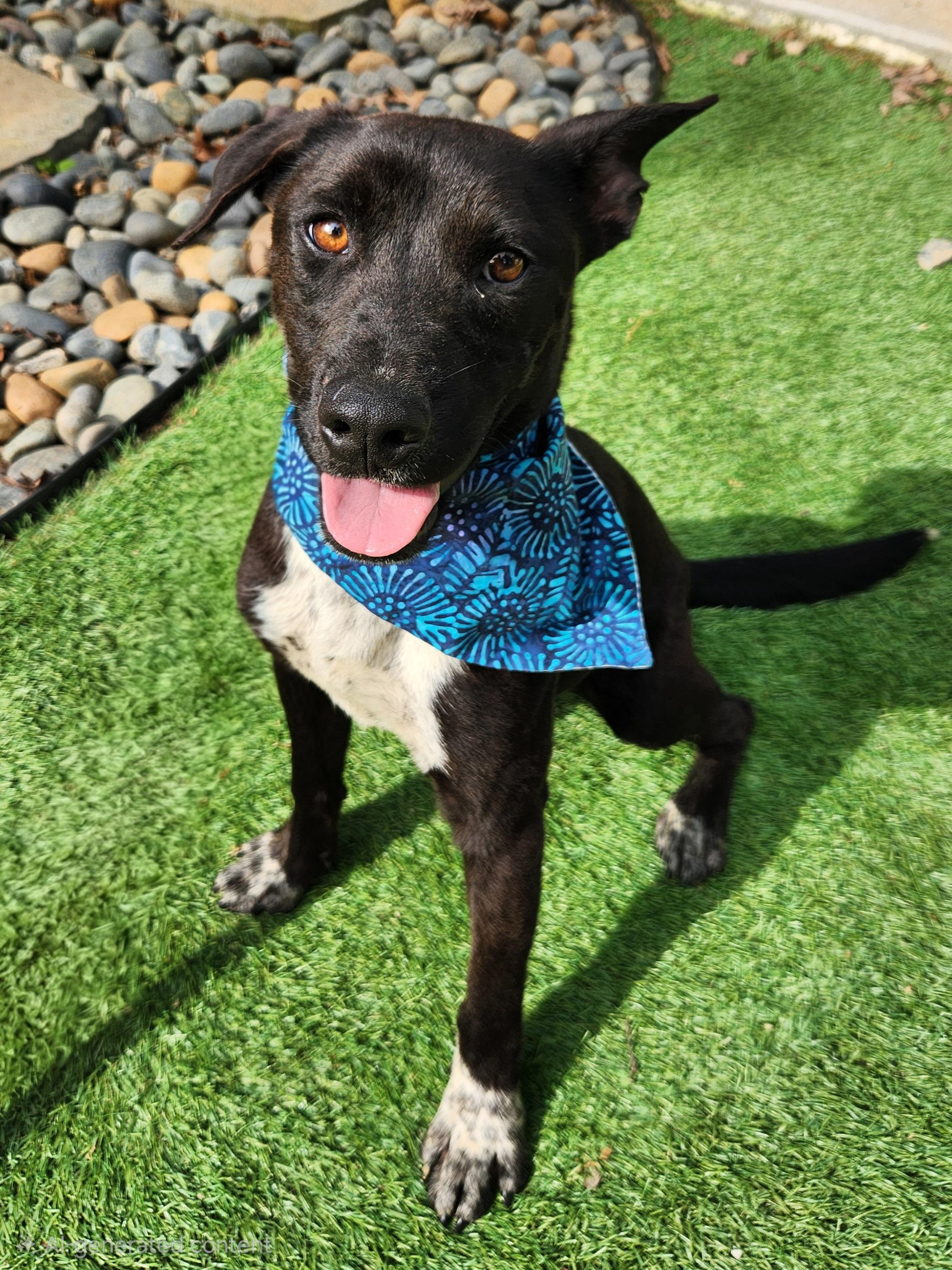 Rico, ADOPTABLE, Young Male Pointer & Pit Bull Terrier.