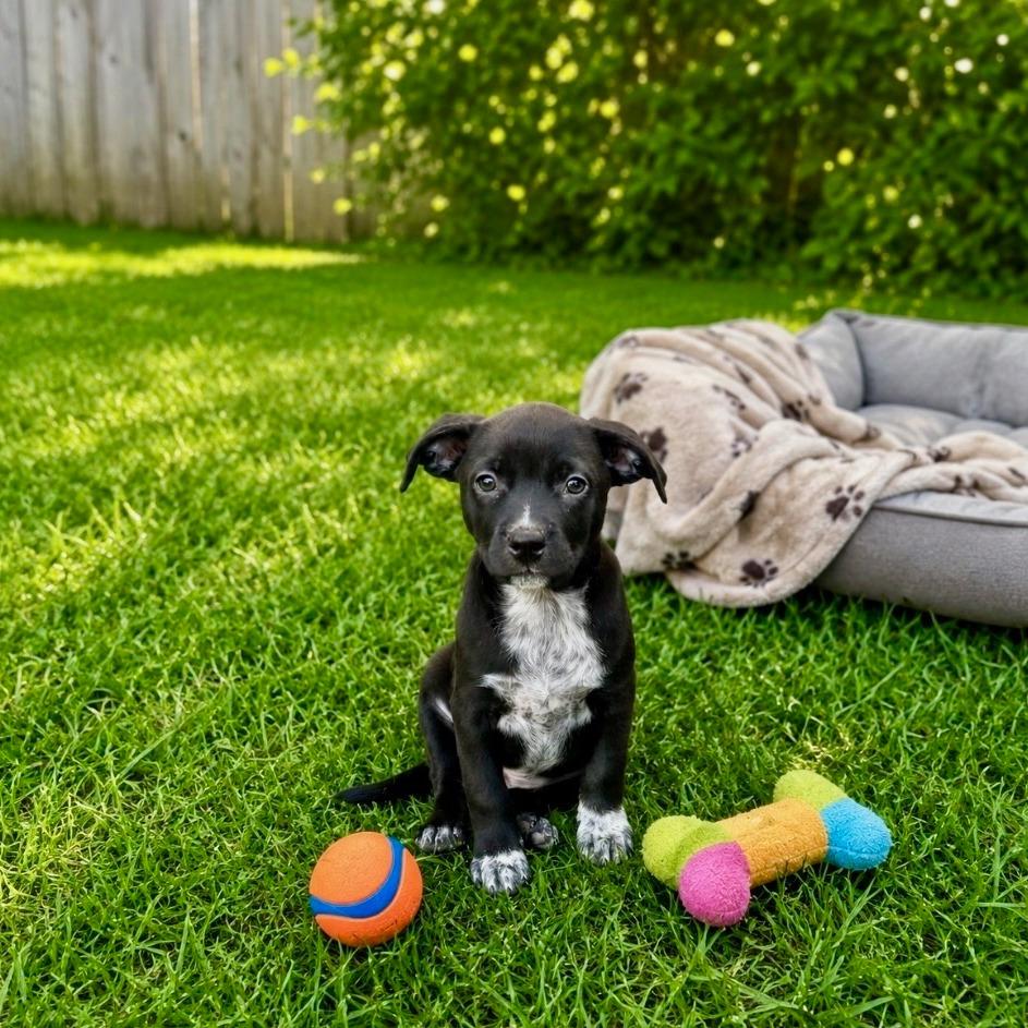 Peeta, Adoptable, Puppy Male Pit Bull Terrier & Mixed Breed.