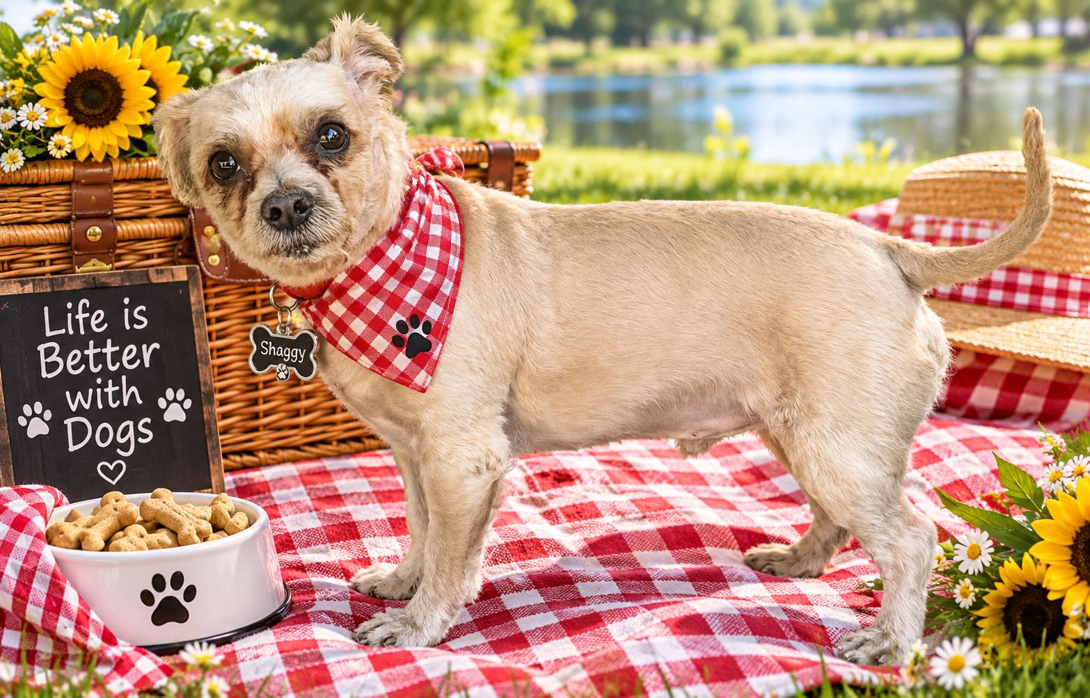 Shaggy, Adoptable, Young Male Shih Tzu.