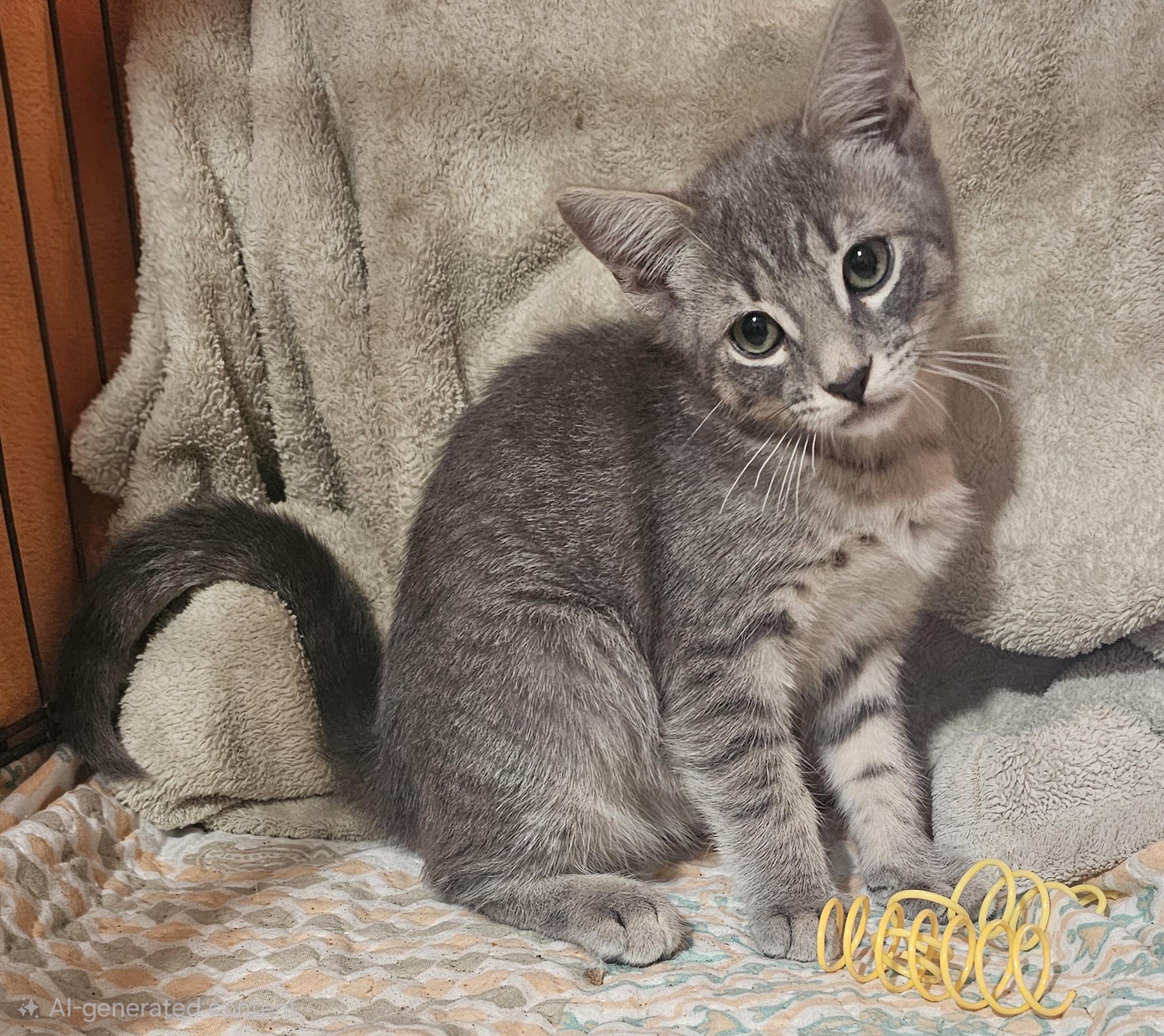 Sawyer, Adoptable, Kitten Male Domestic Medium Hair.
