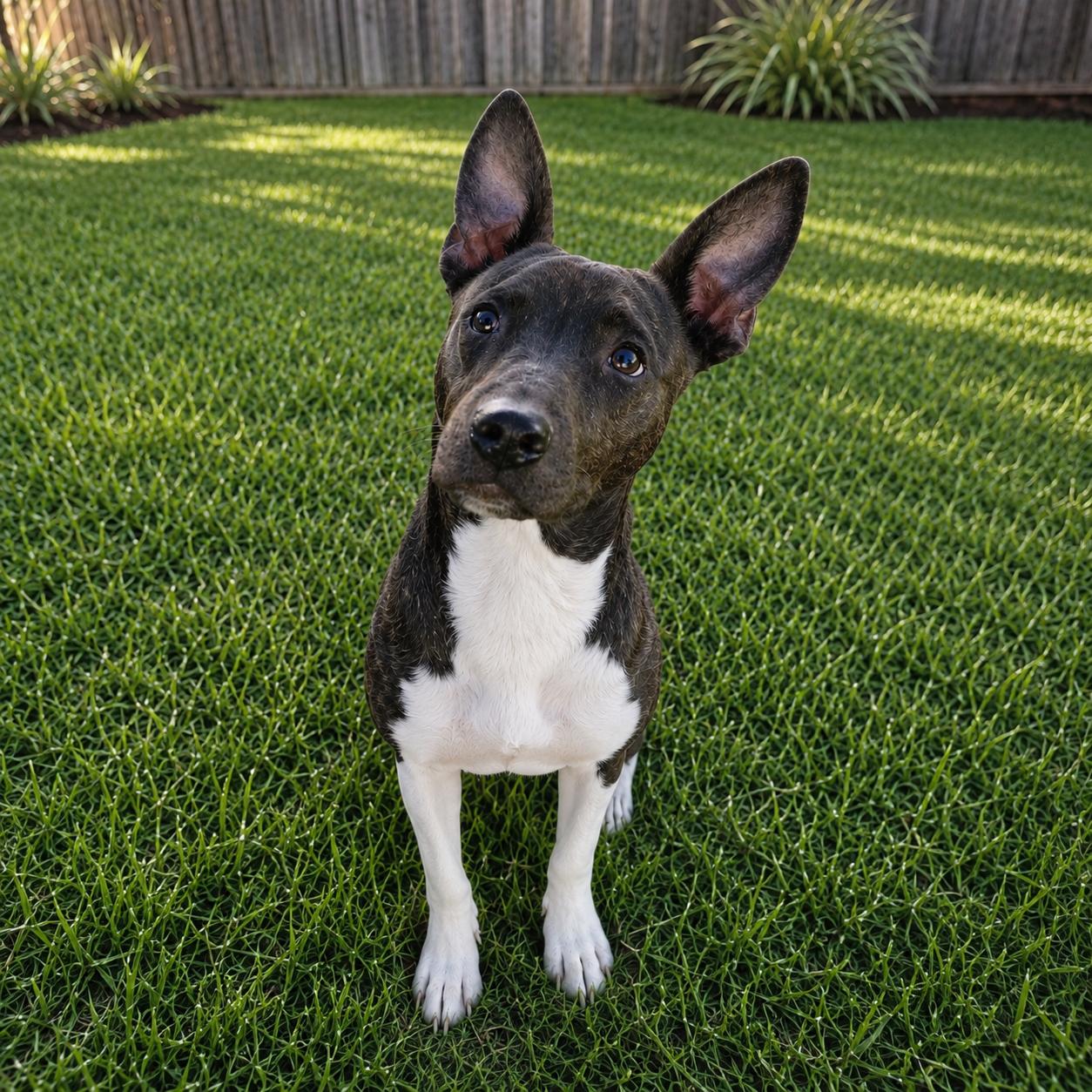 Leggs, Adopted, Young Male Dutch Shepherd & Black Mouth Cur.