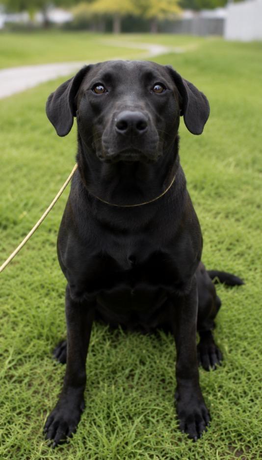 Coco, Adoptable, Young Female Black Labrador Retriever.
