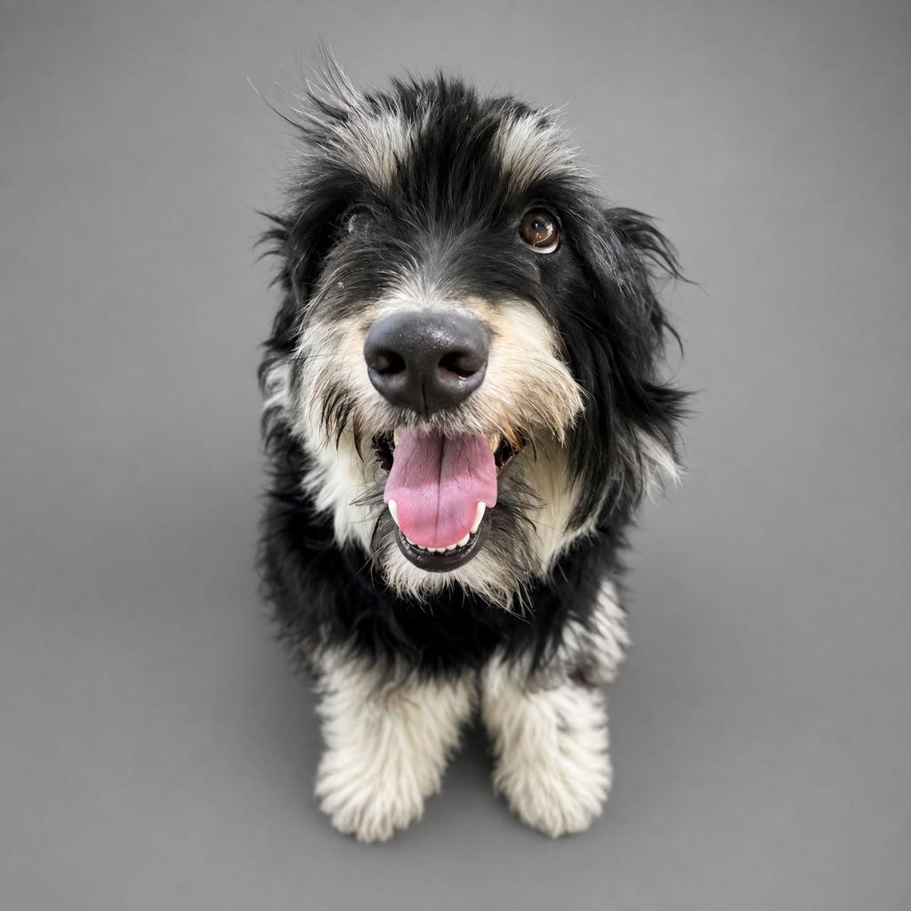 Fiddlesworth, Adopted, Adult Male Schnauzer & Poodle.