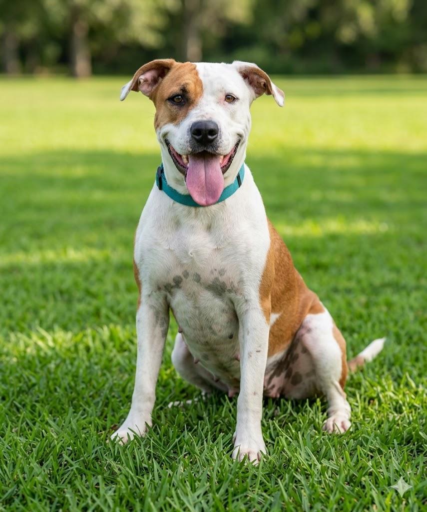 Enlarge Flo, a Adoptable American Staffordshire Terrier in Huntington, NY image 1/6