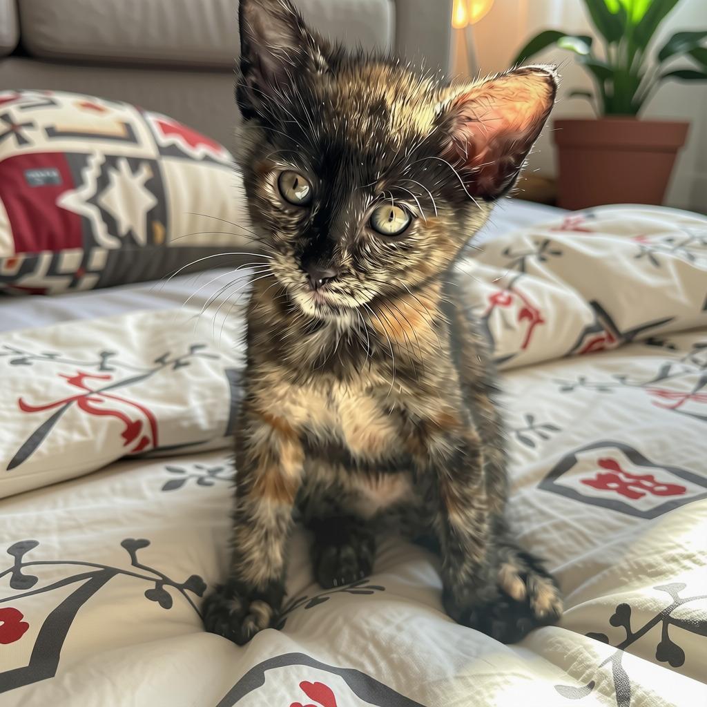 Chloe, Adoptable, Kitten Female Domestic Medium Hair & Maine Coon.