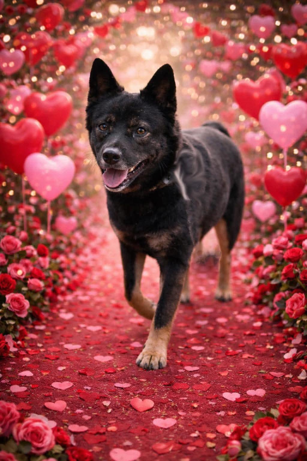 Mimosa, Adoptable, Adult Female Cattle Dog & German Shepherd Dog.