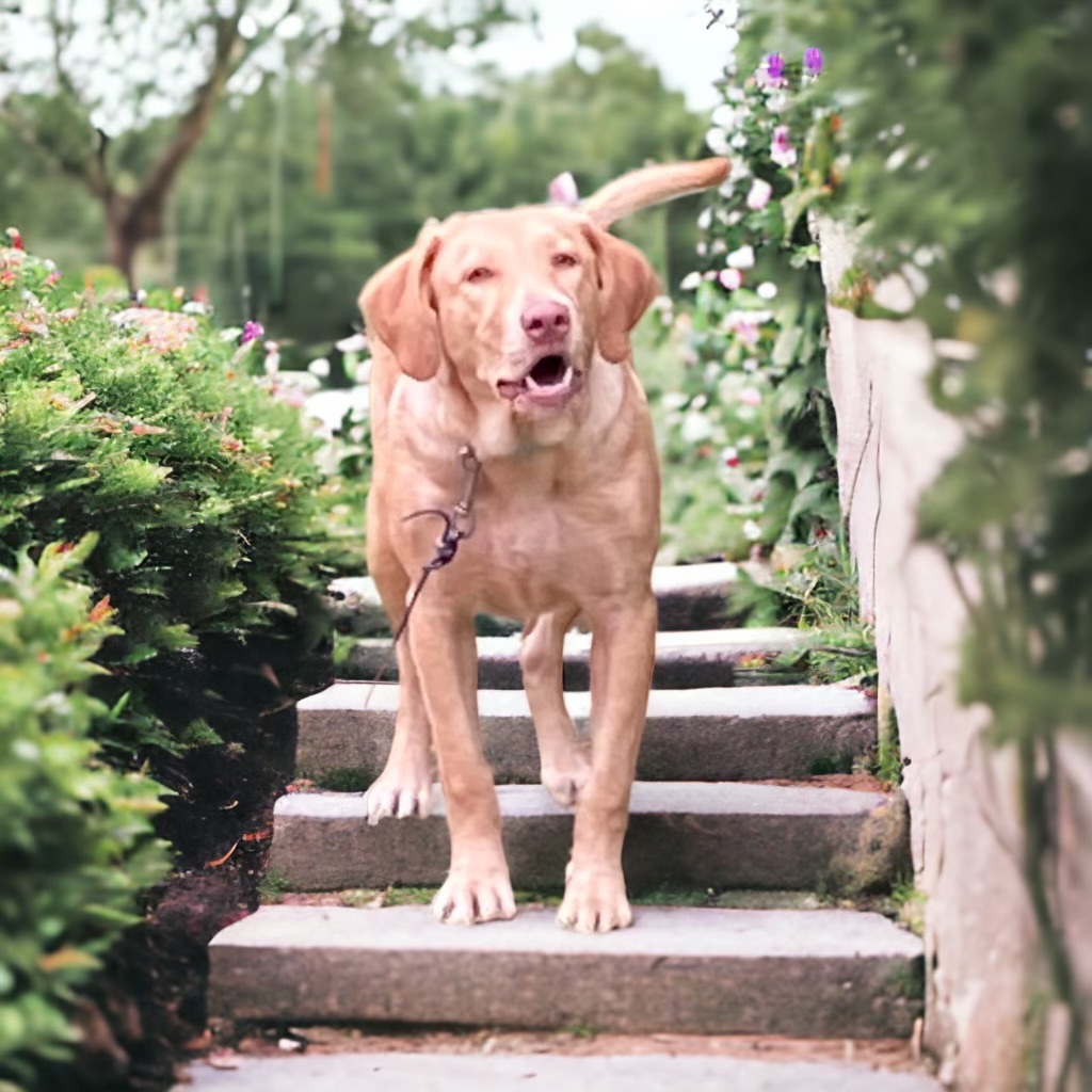 Pesto, Adoptable, Young Male Labrador Retriever & Australian Shepherd.