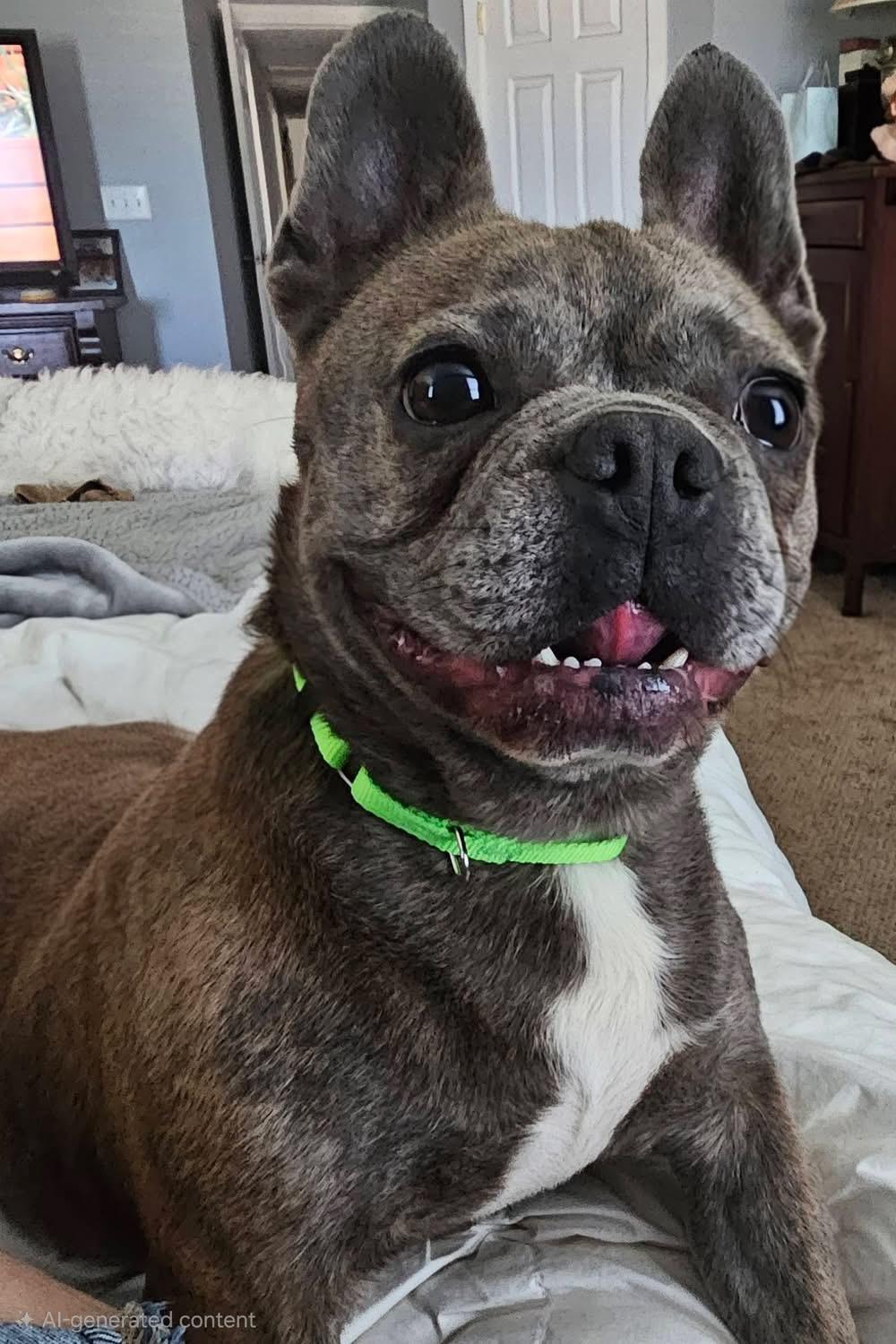 Sunflower, Adoptable, Young Female French Bulldog & Boston Terrier.