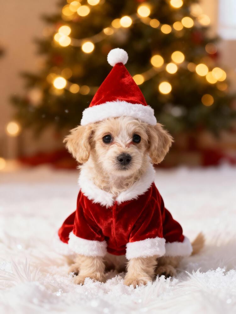 Tinsel Toes, Adopted, Puppy Female Maltese & Poodle.