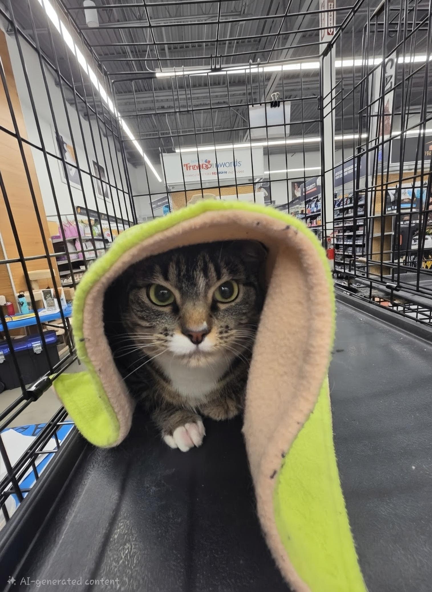 Danish, a ADOPTABLE Domestic Short Hair in Pocatello, ID image 5/6