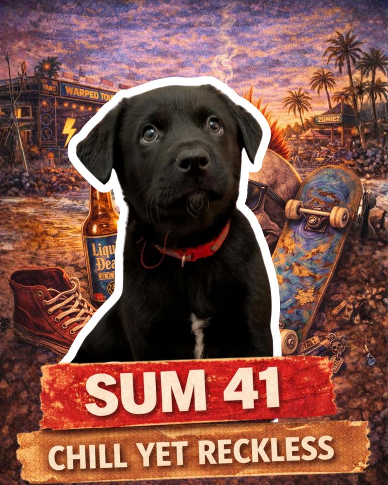 Enlarge Sum 41 (Ellie May's Warped Tour Setlist), a Adoptable mixed breed in Kimberton, PA image 6/6