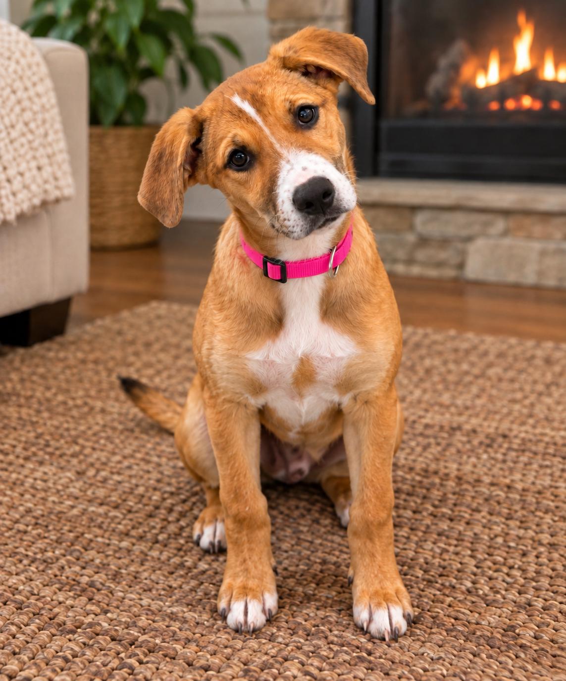 Sugarplum, Adoptable, Puppy Female Yellow Labrador Retriever.