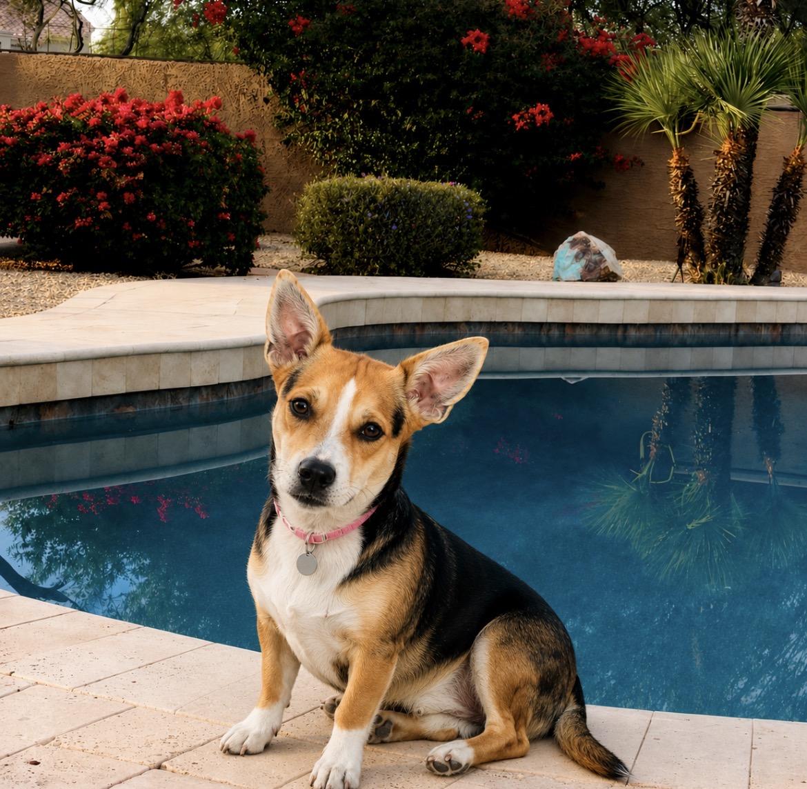 Adoption pending Lyla, adopted, Young Female Corgi & Beagle.