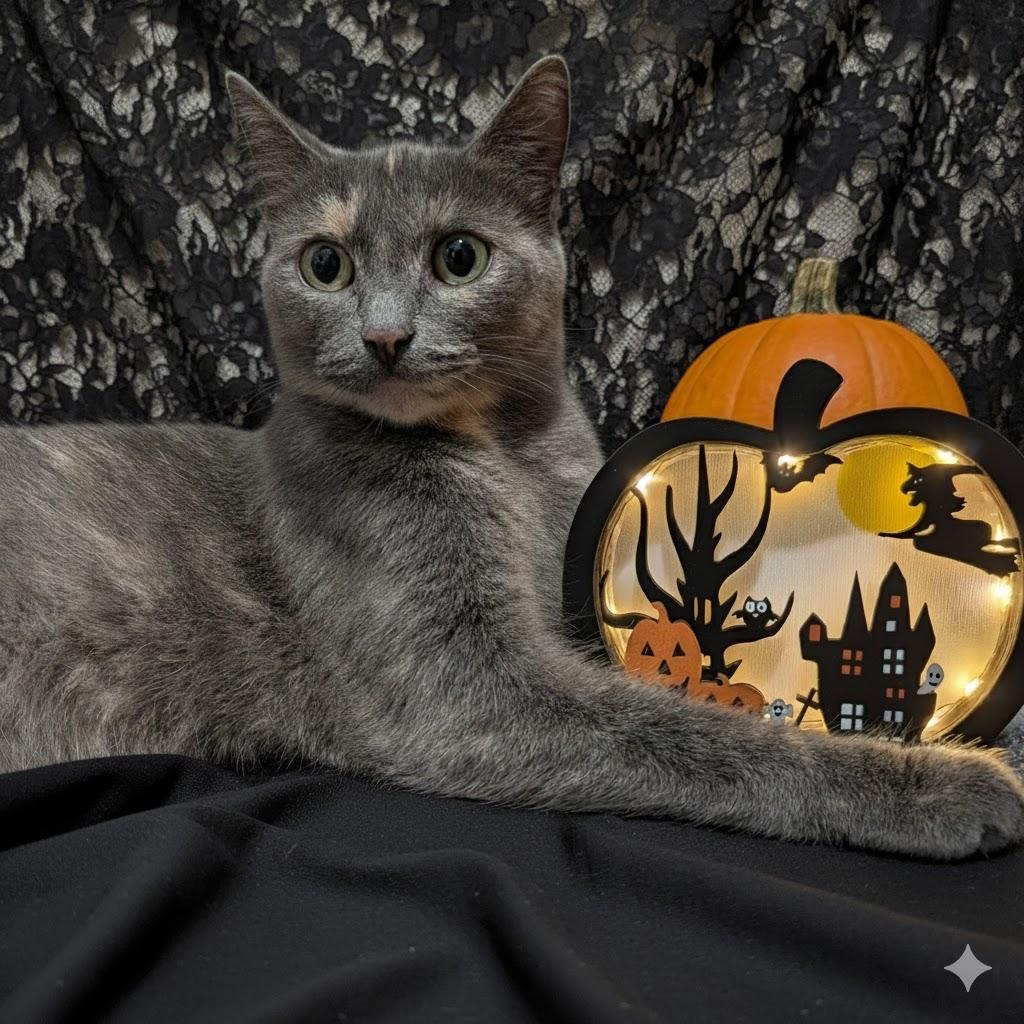 Moon Pie, a ADOPTABLE Dilute Tortoiseshell in Davison, MI image 4/4