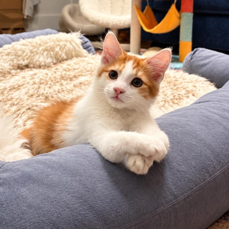 Hopper (brother to Skip), Adoptable, Kitten Male Domestic Medium Hair.