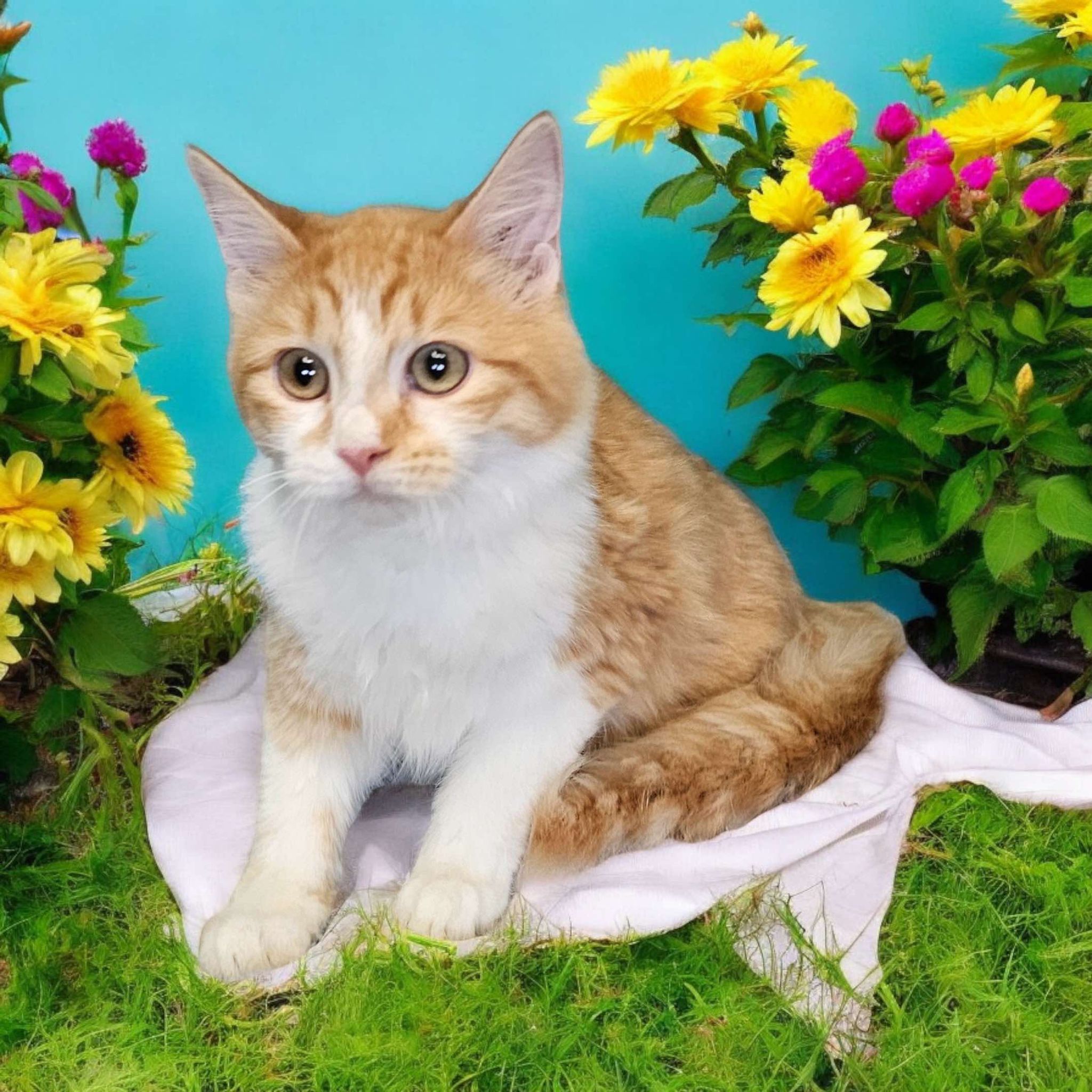 Cat for adoption Samantha (Courtesy Post), a Domestic Long Hair in