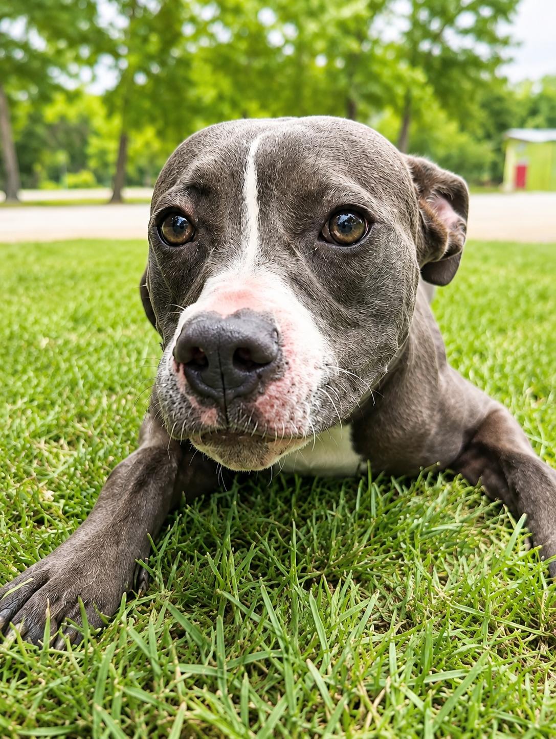 Lilo, Adoptable, Young Female American Bulldog.