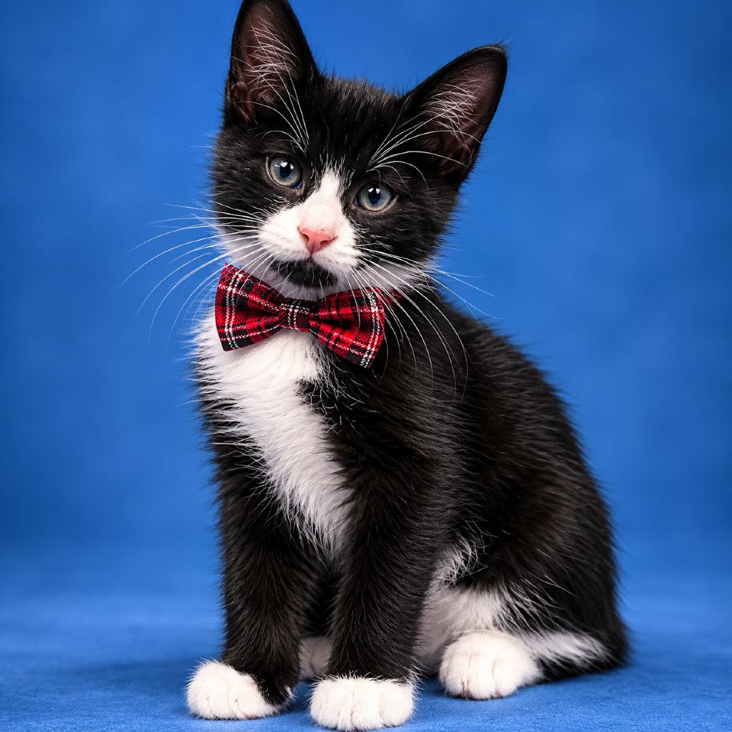 Cod, Adoptable, Kitten Male Domestic Short Hair & Domestic Short Hair.