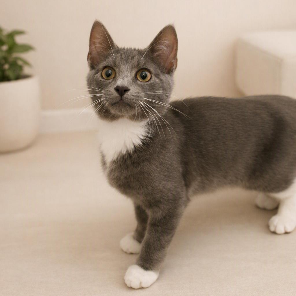 Torin, Adoptable, Kitten Male Domestic Short Hair & Domestic Short Hair.