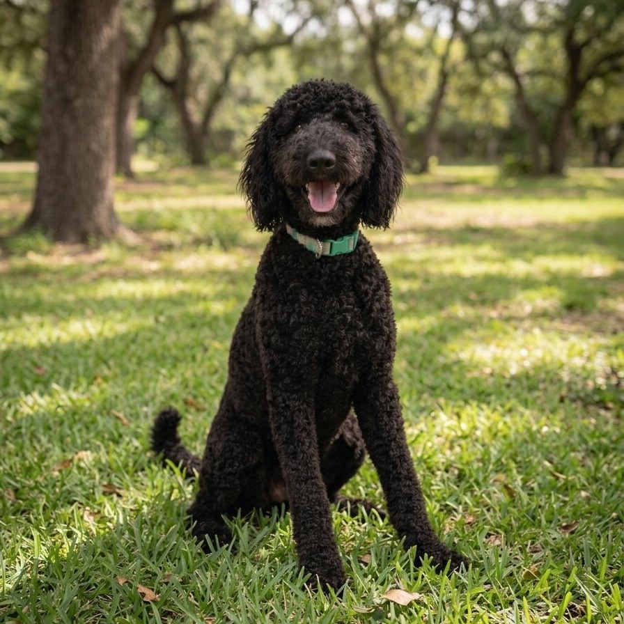 REMI-TEXAS (LABRADOODLE - San Antonio, Texas), Adoptable, Young Male Labradoodle.