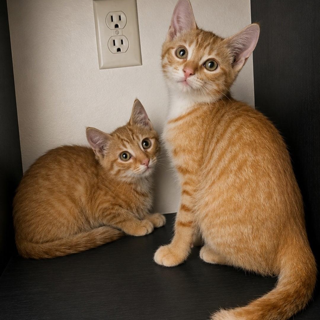 Mookie & Sunny, Adoptable, Kitten Male Domestic Short Hair.