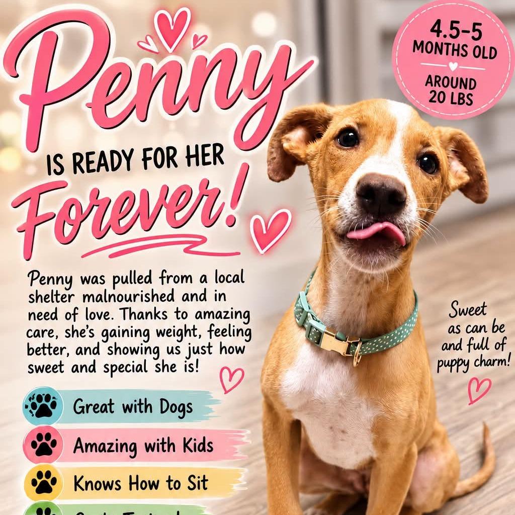 Penny, Adoptable, Young Female Hound.