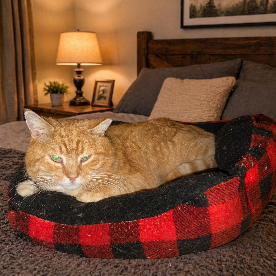 Hank, adopted, Adult Male Tabby.