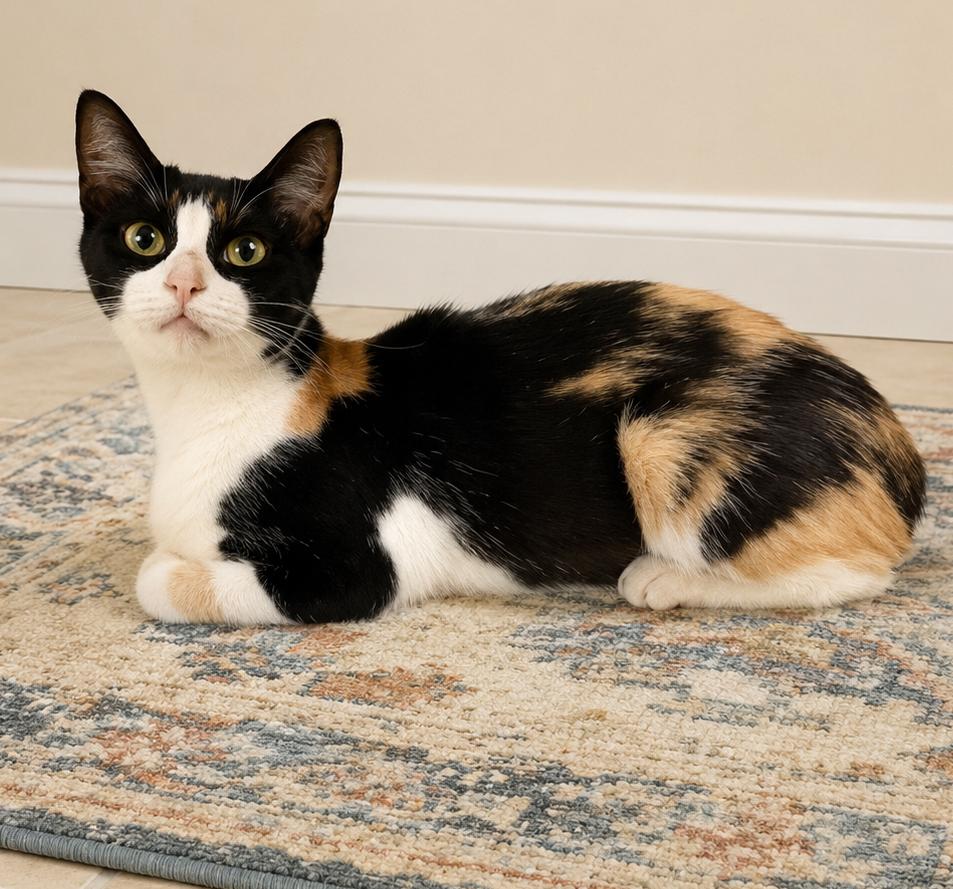 Tallulah, Adoptable, Young Female Calico & Tabby.