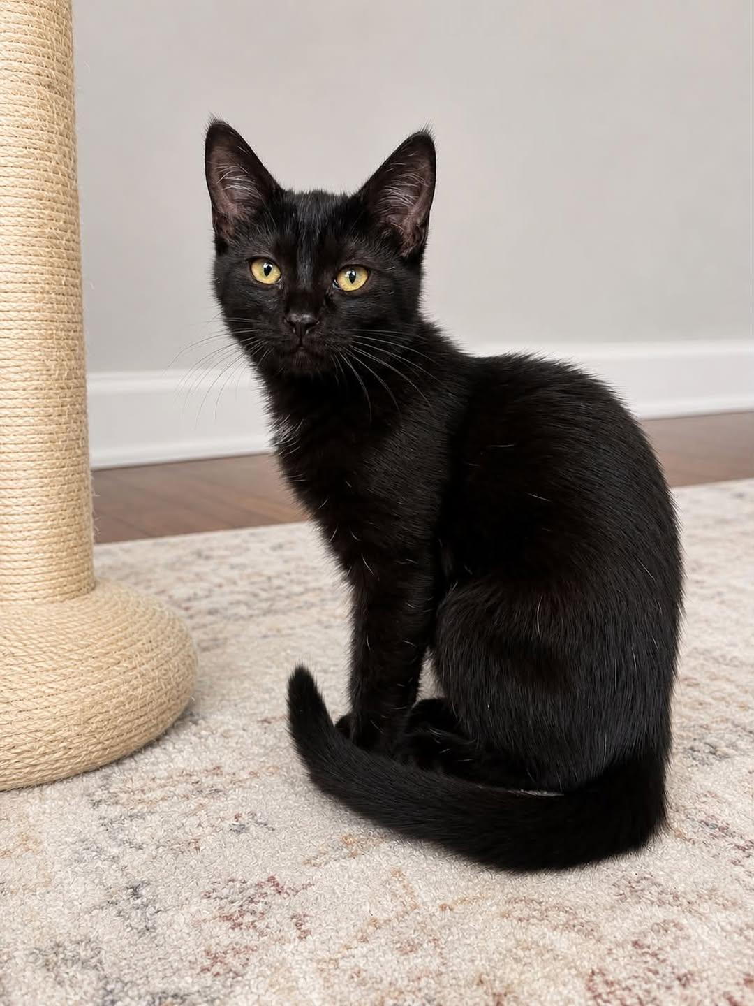 Valak, ADOPTABLE, Kitten Female Domestic Short Hair.