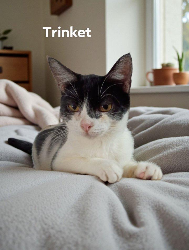 Trinket, Adoptable, Young Female Domestic Short Hair.