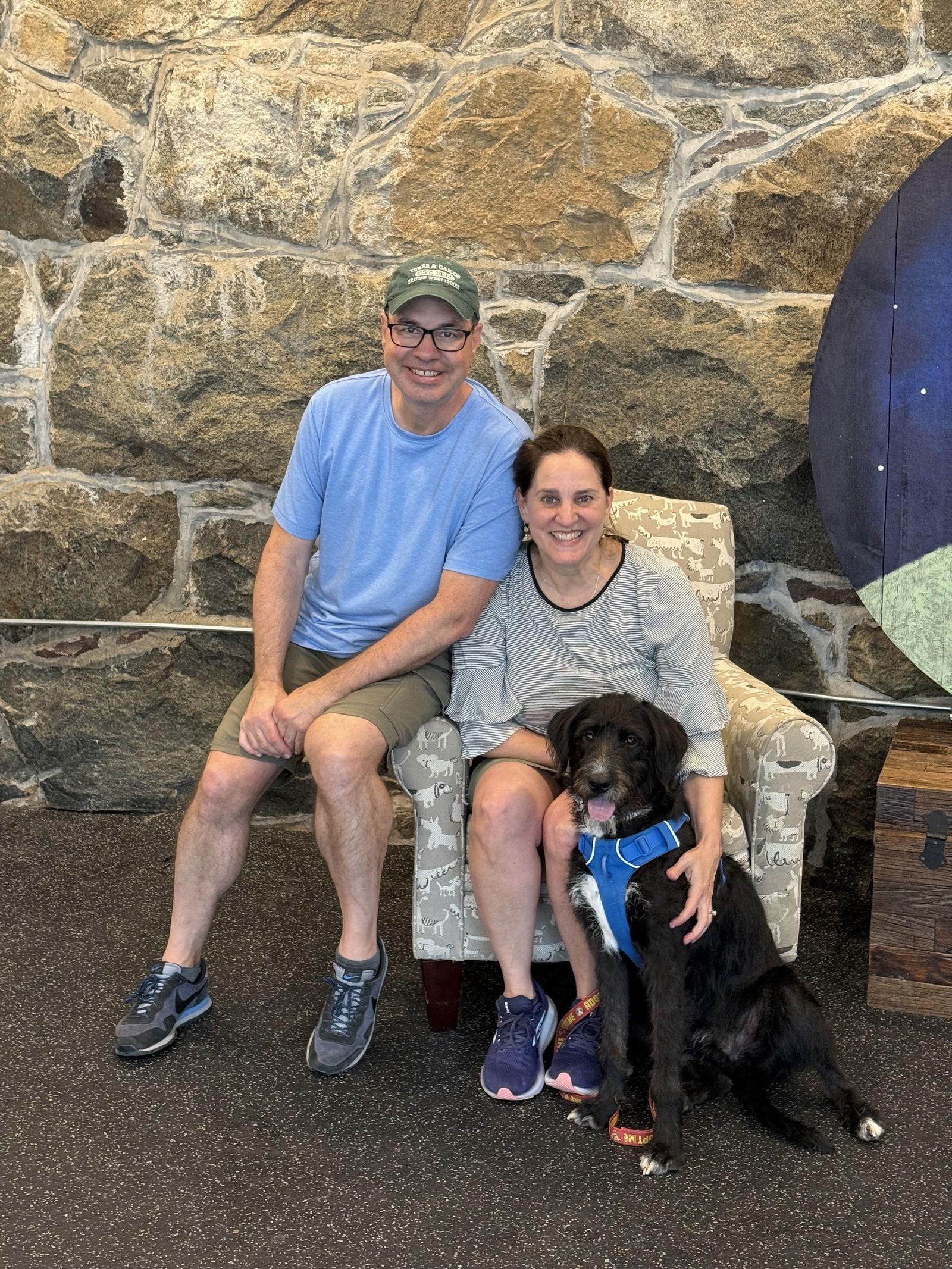 Eva's Archer TX, Adopted, Young Male Poodle & Golden Retriever.