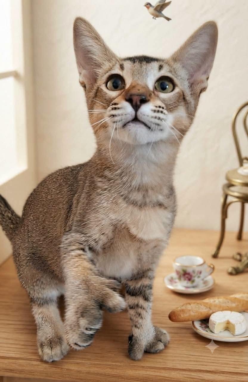 Lancelot, Adoptable, Kitten Male Oriental Short Hair & Chausie.