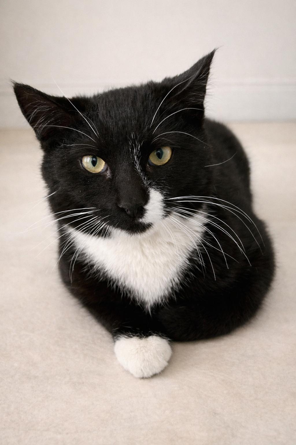 Modern, a ADOPTABLE Tuxedo in Bethel, CT image 2/6