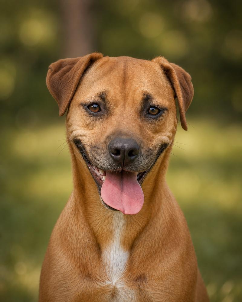 Ginger, Adoptable, Young Female Black Mouth Cur & Mixed Breed.