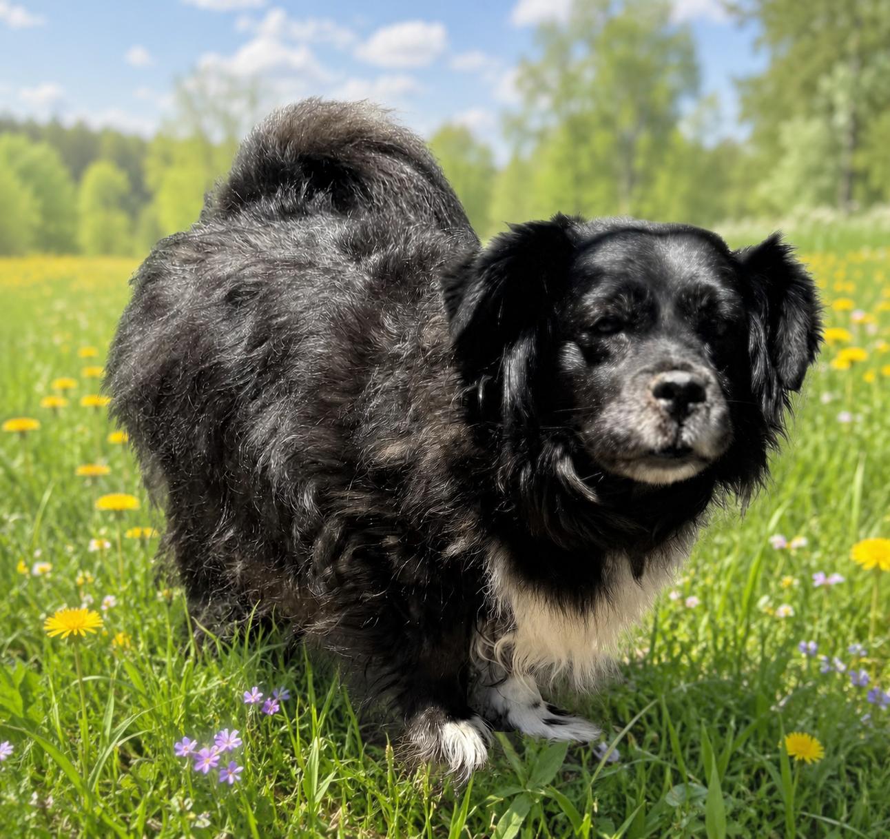Baby, adopted, Senior Female Border Collie.