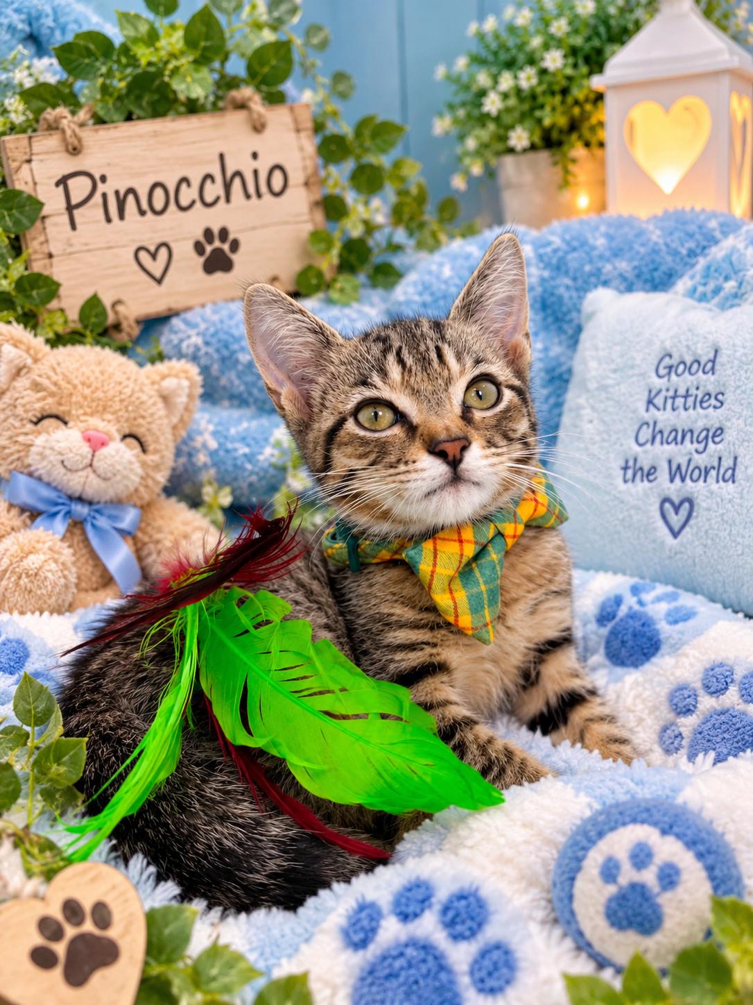 Enlarge Pinocchio, a Adoptable Tabby in Tavares, FL image 2/2