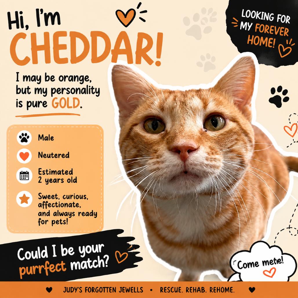 Cheddar, a Adoptable Domestic Short Hair in St. Louis, MO image 5/6