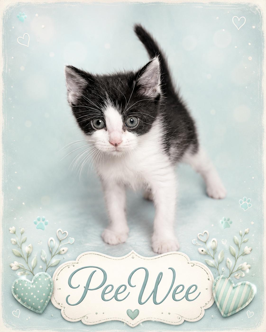 Enlarge PeeWee-Playful PurrMachine, a Adoptable Domestic Short Hair in Laurel, MD image 1/6