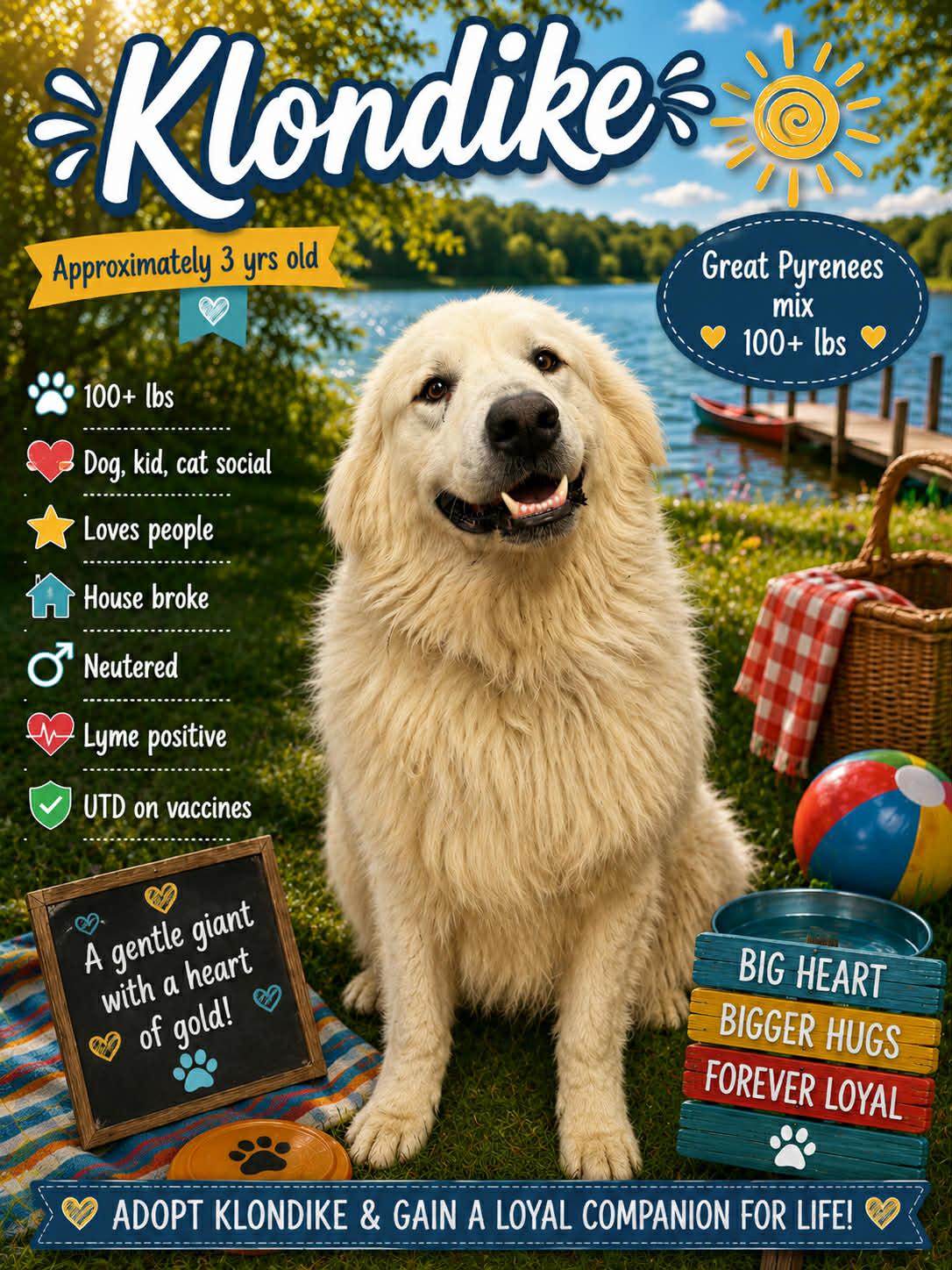 Klondike, a Adoptable mixed breed in Ashland, KY image 1/3