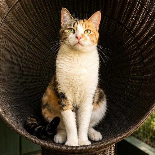 Daphne, Adoptable, Young Female Tabby & Calico.