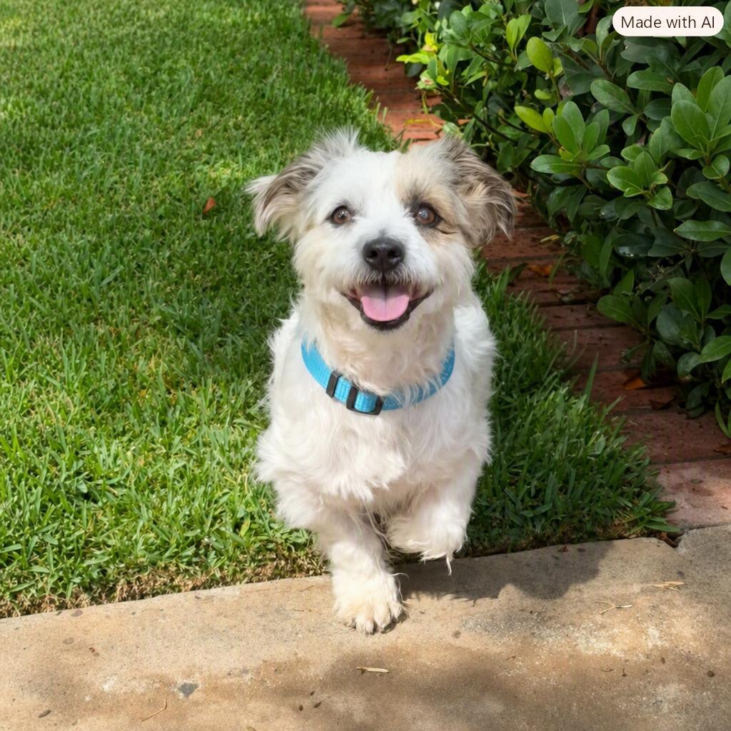 Snoopy, Adopted, Adult Male Lhasa Apso & Maltese.