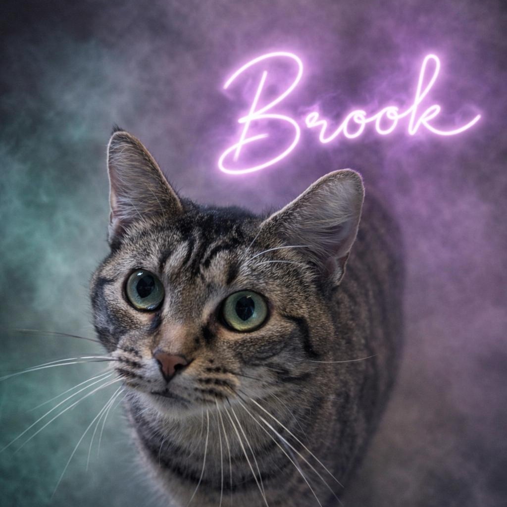 Brook, ADOPTABLE, Young Female Domestic Short Hair.